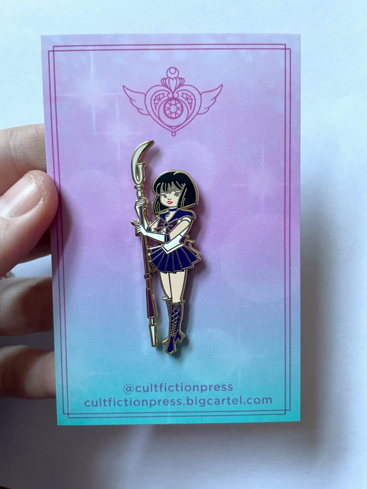 Sailor Saturn Enamel Pin | Cult Fiction Press